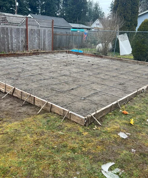 Broom Finish Patio Replacement With Decorative Border And Swimming SPA Slab in Kent 